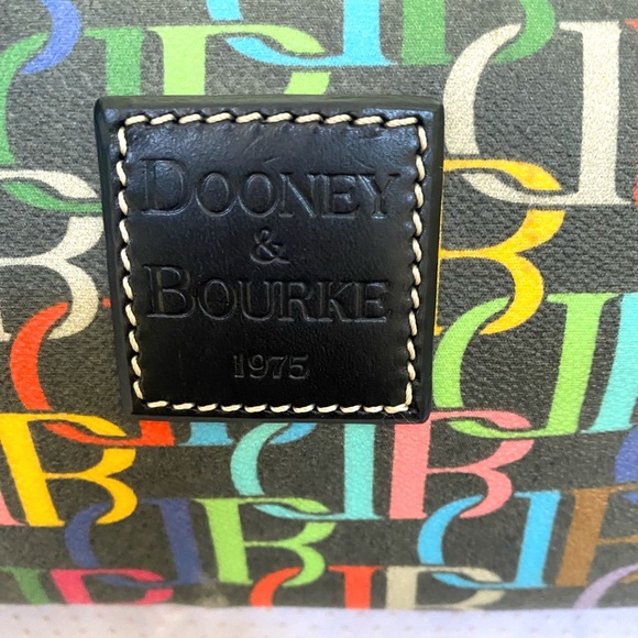 Dooney and Bourke retro scribble duffel(rainbow)HTF - Picture 9 of 14